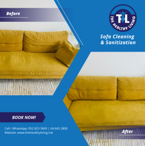 Sofa Cleaning & Sanitization - Before & After Post